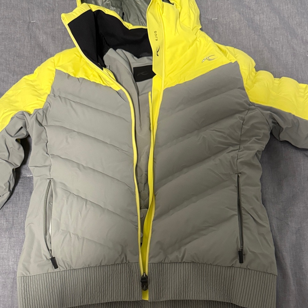 Women's Gray and Yellow Jacket